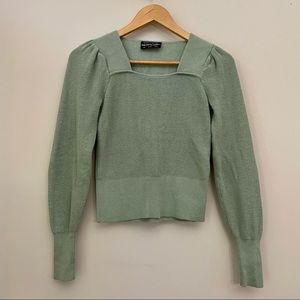 THE FIFTH LABEL Pistachio Green Ribbed Knit Long Sleeve Sweater Women’s XXS/00
